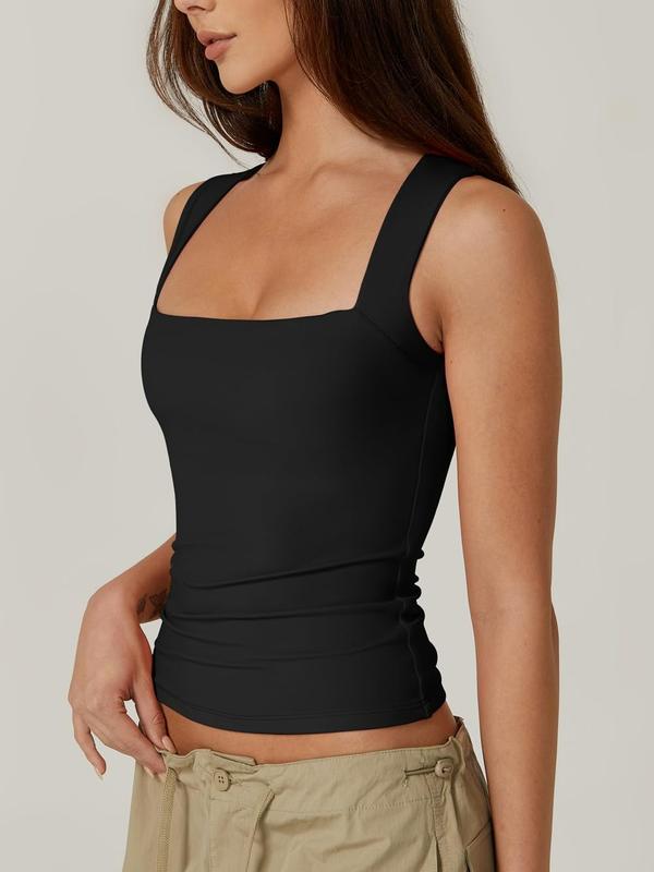 Icone™ TankTop 1+1 GRATUIT : Débardeur Sans Manches À Encolure Carrée Pour Femme