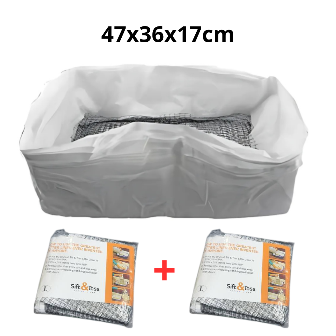 Catfri® WasteFilter 1+1 GRATUIT: Réutilisables Chat Litière Revêtements Pour Déchets Suppression