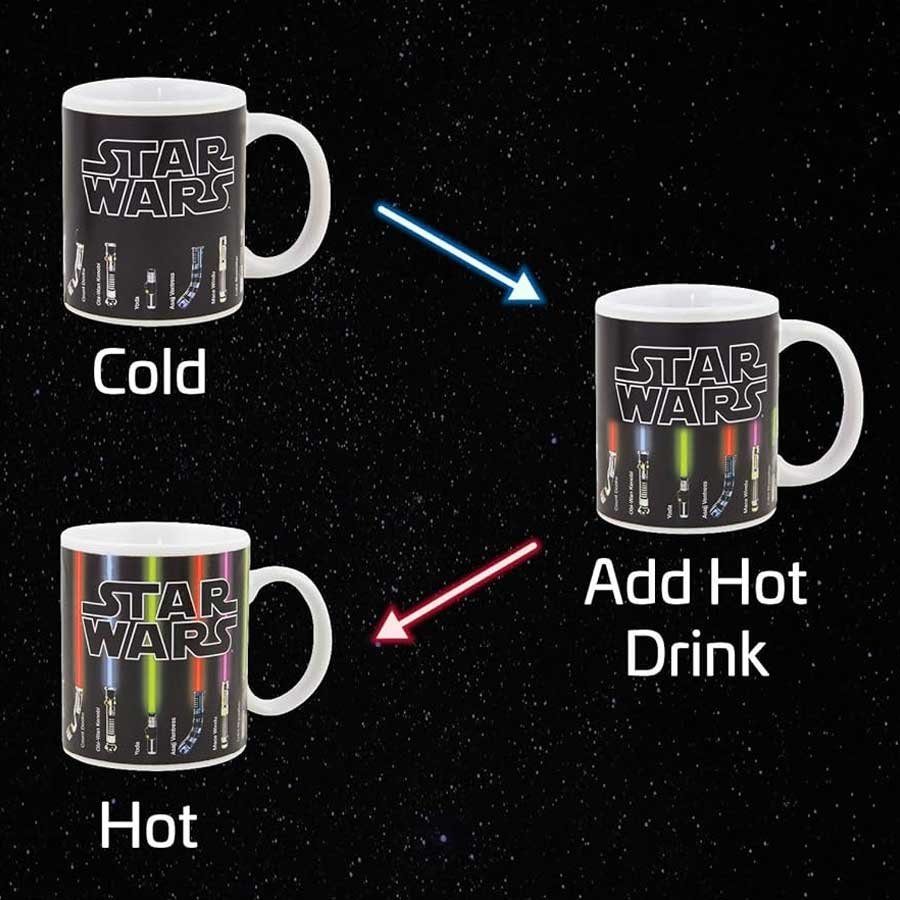 MagicMug: Magique Thermique Sensible Sabre Laser Transformation Mug