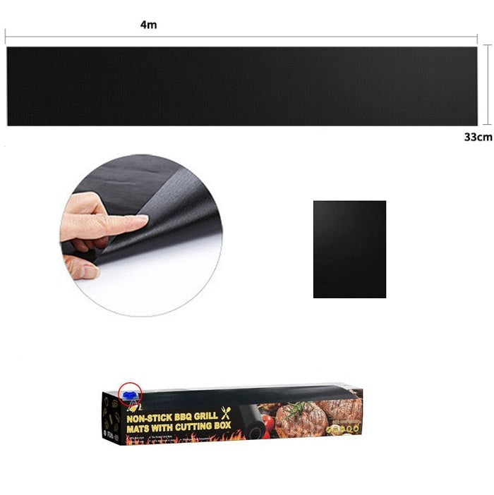 Globetrek° GrillMat – Tapis De Gril BBQ Antiadhésifs Avec Boîte Facile Découper