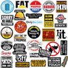 FunnyStickers: Pack D'Autocollants Imperméables Amusants A Col Bleu