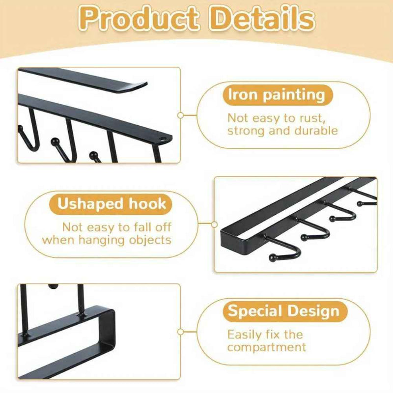 GlideHold® ShelfHooks 1+1 GRATUIT Étagère Suspendus Rack Crochets Pour Cuisine Et Placard