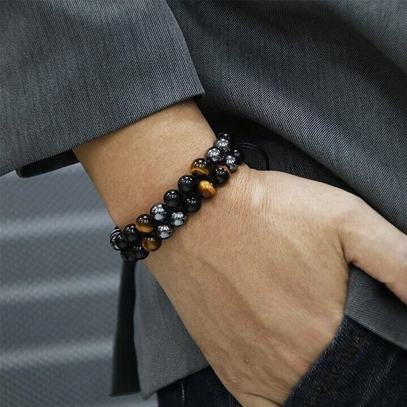 Jewelance™ ProtectionBracelet 1+1 GRATUIT:  Double Couche Le Tigre Œil Bracelet De Protection