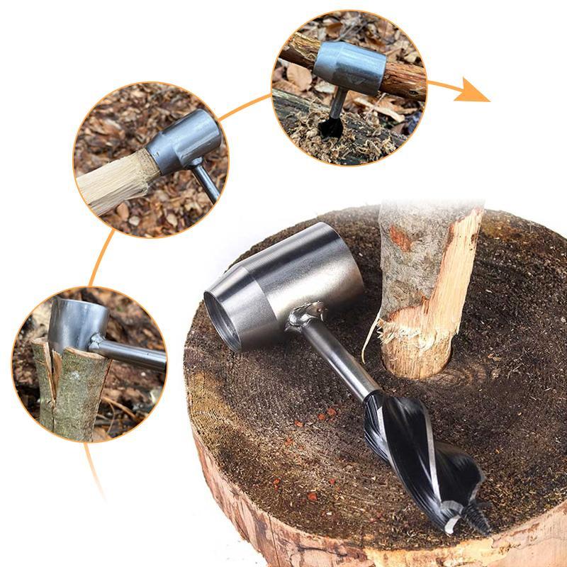 HandDrill - Main Tarière Clé Pour Artisanat Du Bois Et Le Camping En Plein Air