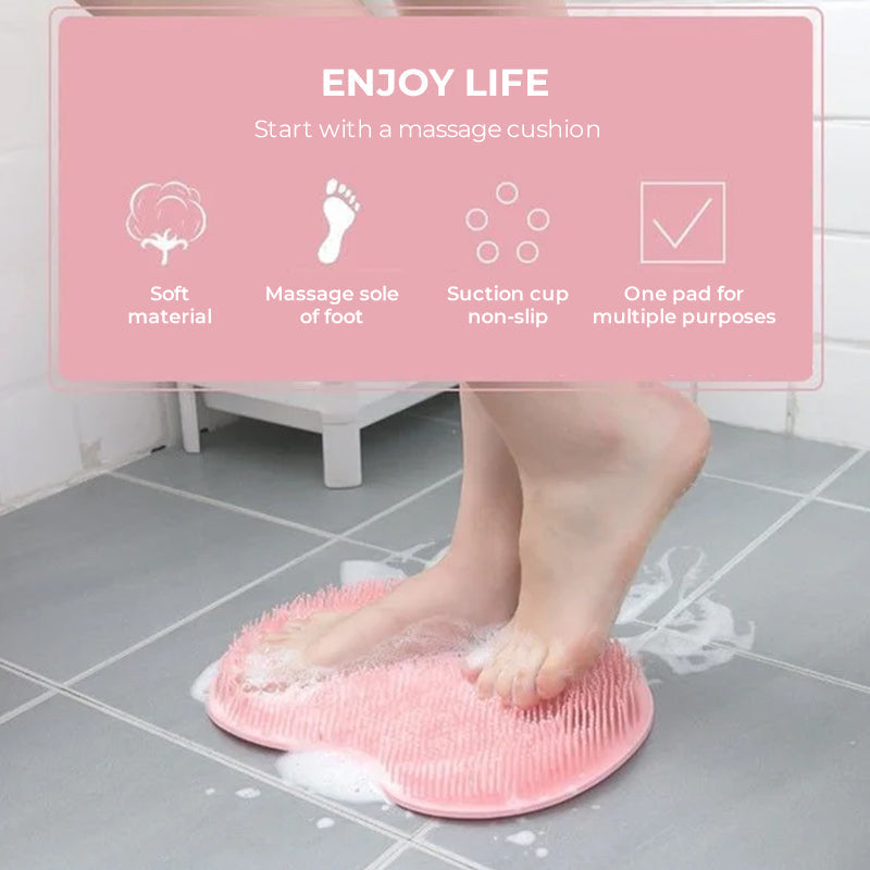 ScrubMat 1+1 GRATUIT : Tapis De Gommage De Douche Antidérapant Brosse Exfoliante Corps Entier
