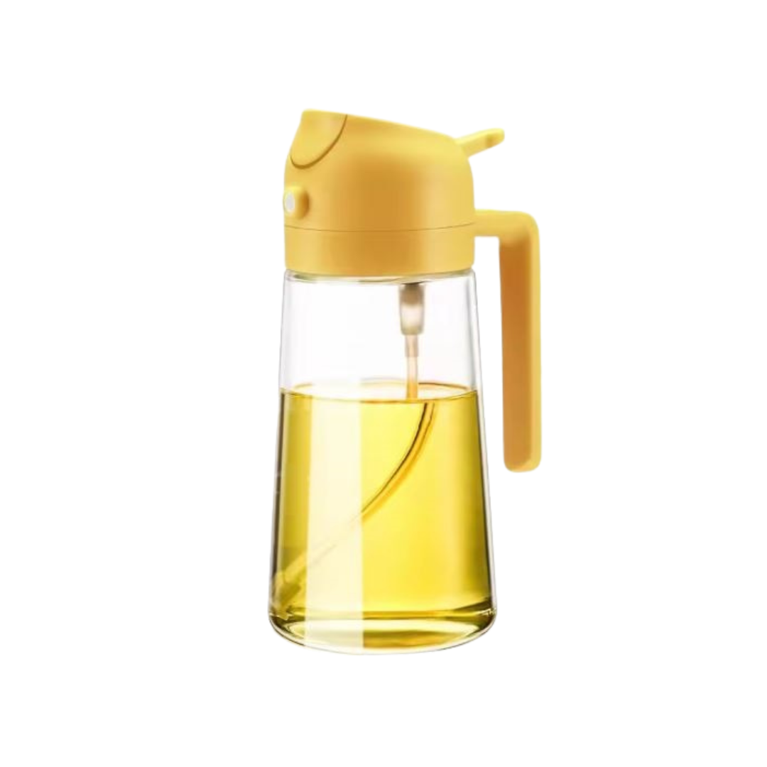 Globetrek° OilDispenser 1+1 GRATUIT : 2 En 1 Verser Et Vaporiser Verre Distributeur D'Huile Et De Liquide