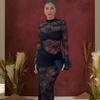 Icone™ LaceDress: Sexy Ajusté Confortable Col Rond Robe En Dentelle