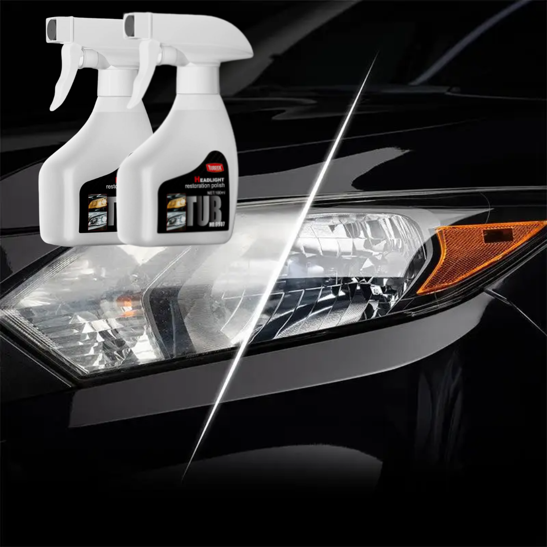 HeadlightSpray 1+1 GRATUIT: Facile À Utiliser Phares De Voiture Nettoyage Spray Set
