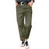 Icone™ ClassyPants: Classique Coupe Droite Taille Haute Pantalon Pour Femmes