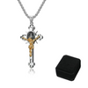 Jewelance™ CrossProtection 1+1 GRATUIT : Protection Spirituelle Croix Pendentif Collier Avec Coffret Cadeau