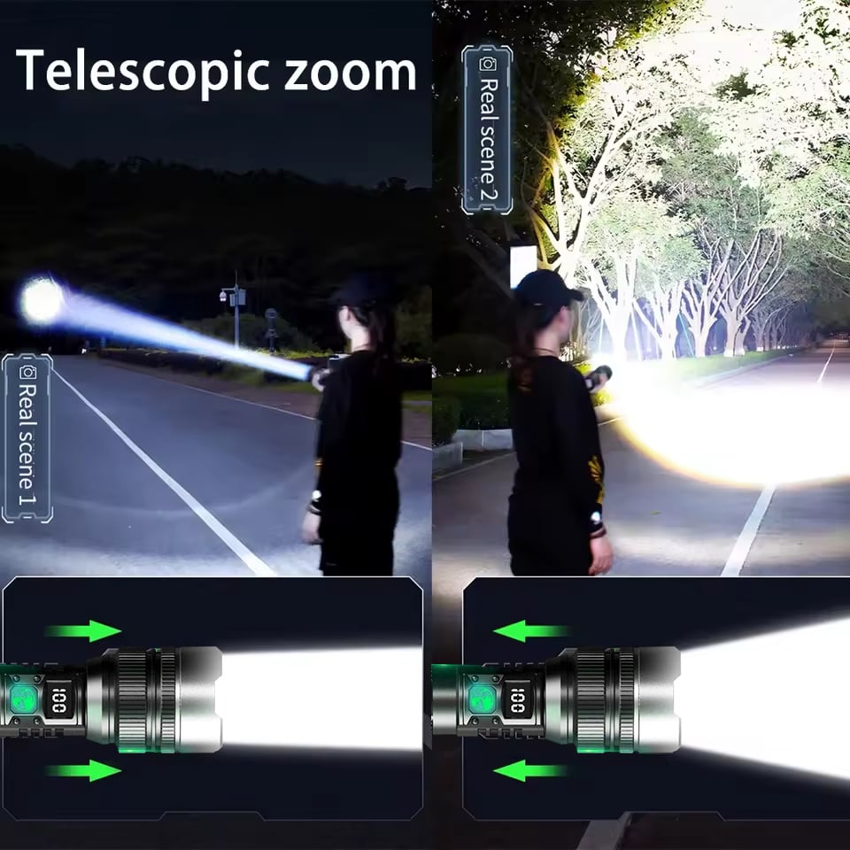 Ledsen™ AdjustableFlashlight: Lampe De Poche Rechargeable Ultra-Lumineuse Avec Faisceau Réglable