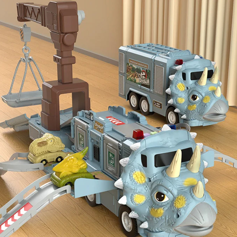 Kletshuts™ DinoTruck: Camion Dinosaure Jouet Coffret Avec Lumières Et Musique