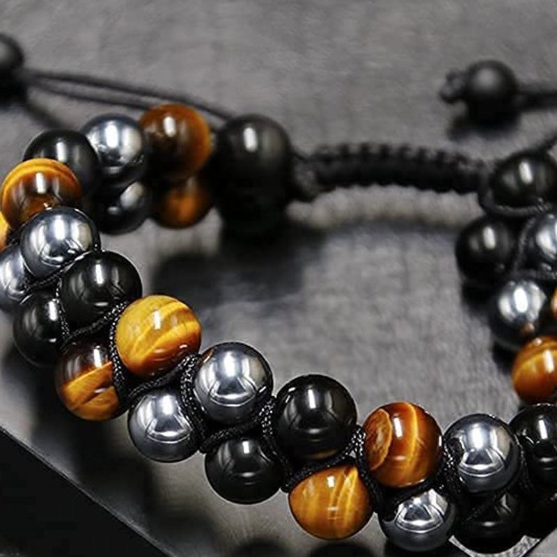 Jewelance™ ProtectionBracelet 1+1 GRATUIT:  Double Couche Le Tigre Œil Bracelet De Protection