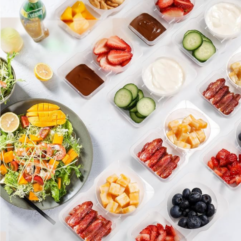 Globetrek° FoodContainer: Conteneur De Stockage Alimentaire A Duale Compartiment
