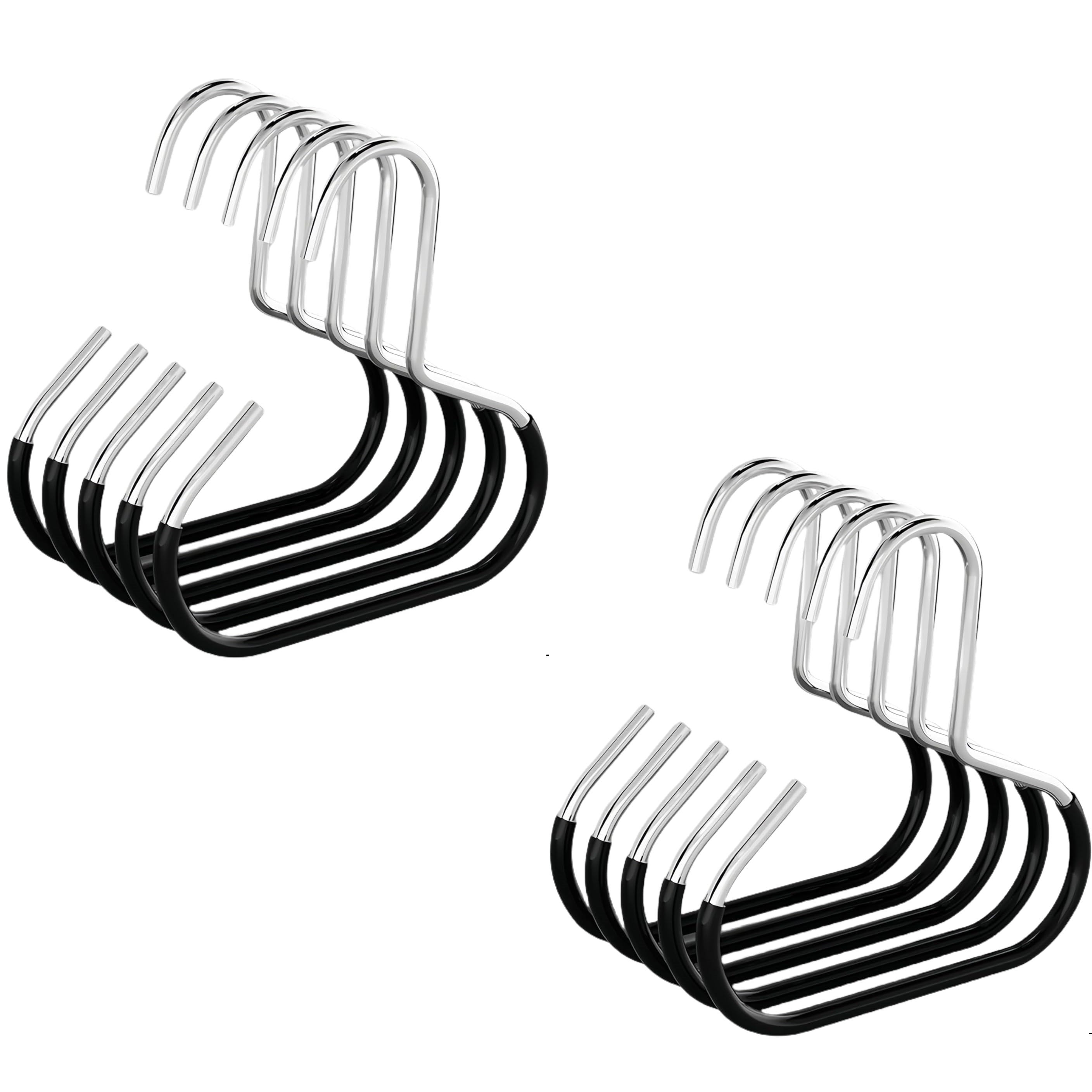 GlideHold® ClosetRing 10+10 GRATUITS : Anneau Ouvert Cintre Pour Placard Peu Encombrant
