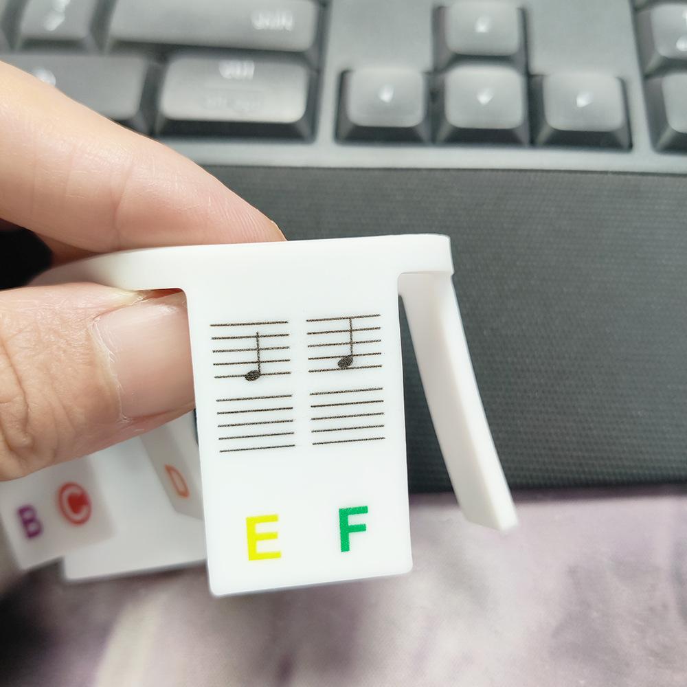 KeyboardLabel - Étiquette Amovible En Silicone Pour Piano Et Clavier