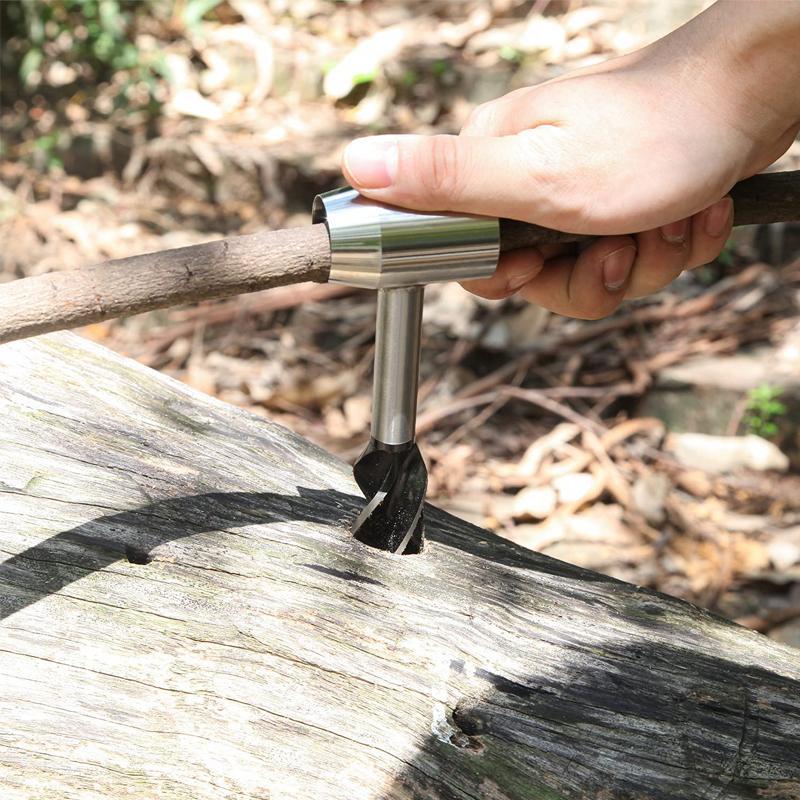 HandDrill - Main Tarière Clé Pour Artisanat Du Bois Et Le Camping En Plein Air
