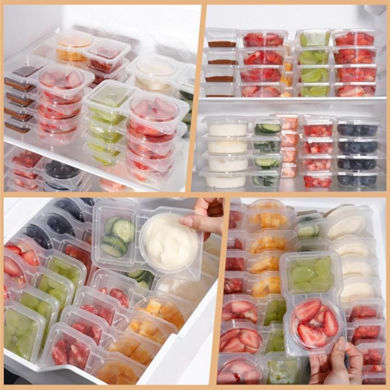 Globetrek° FoodContainer: Conteneur De Stockage Alimentaire A Duale Compartiment