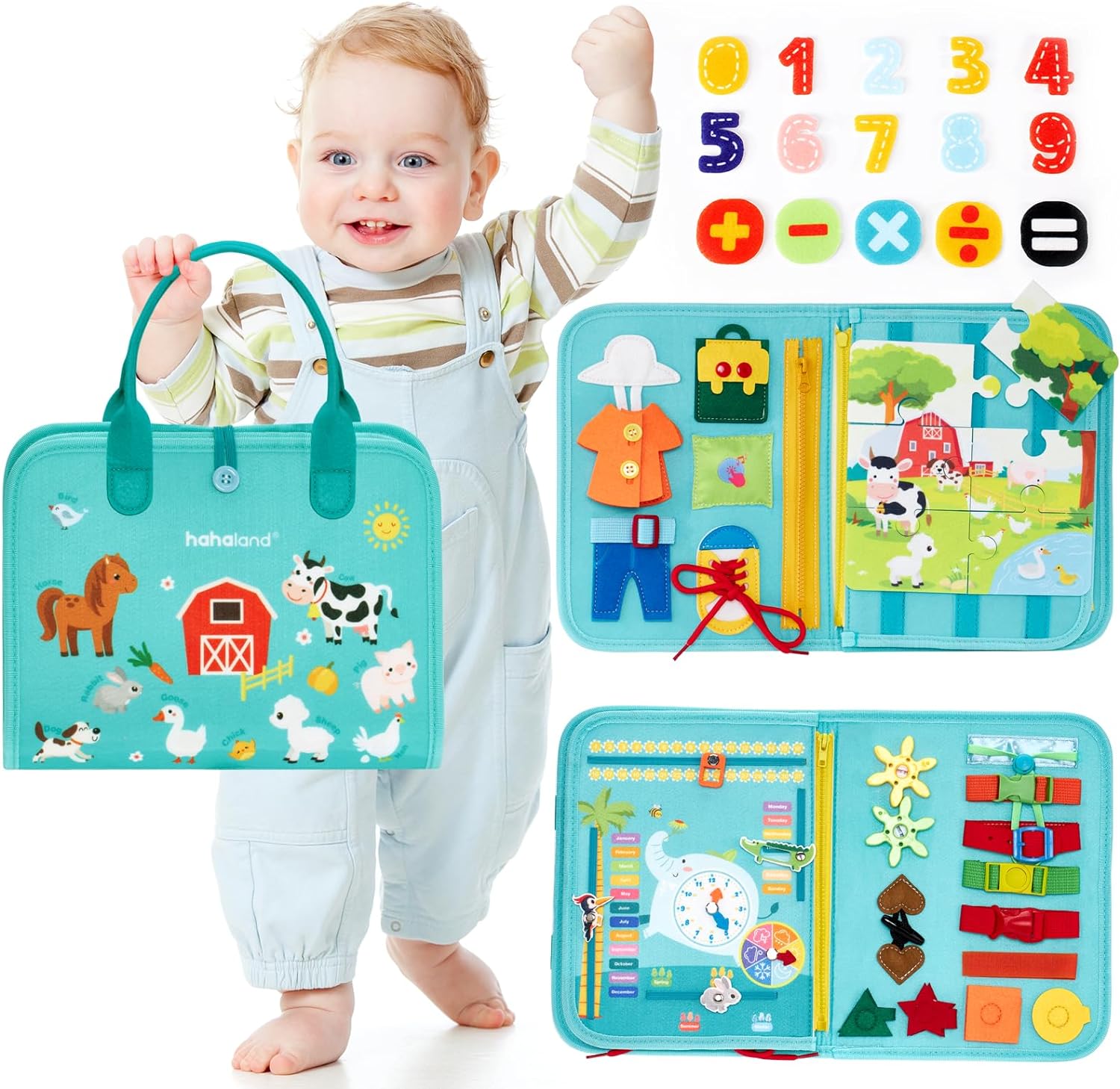 Kletshuts™ BusyBoard: Sensoriel Compétences Motrices Fines Montessori Éducatif Tableau D'Activités