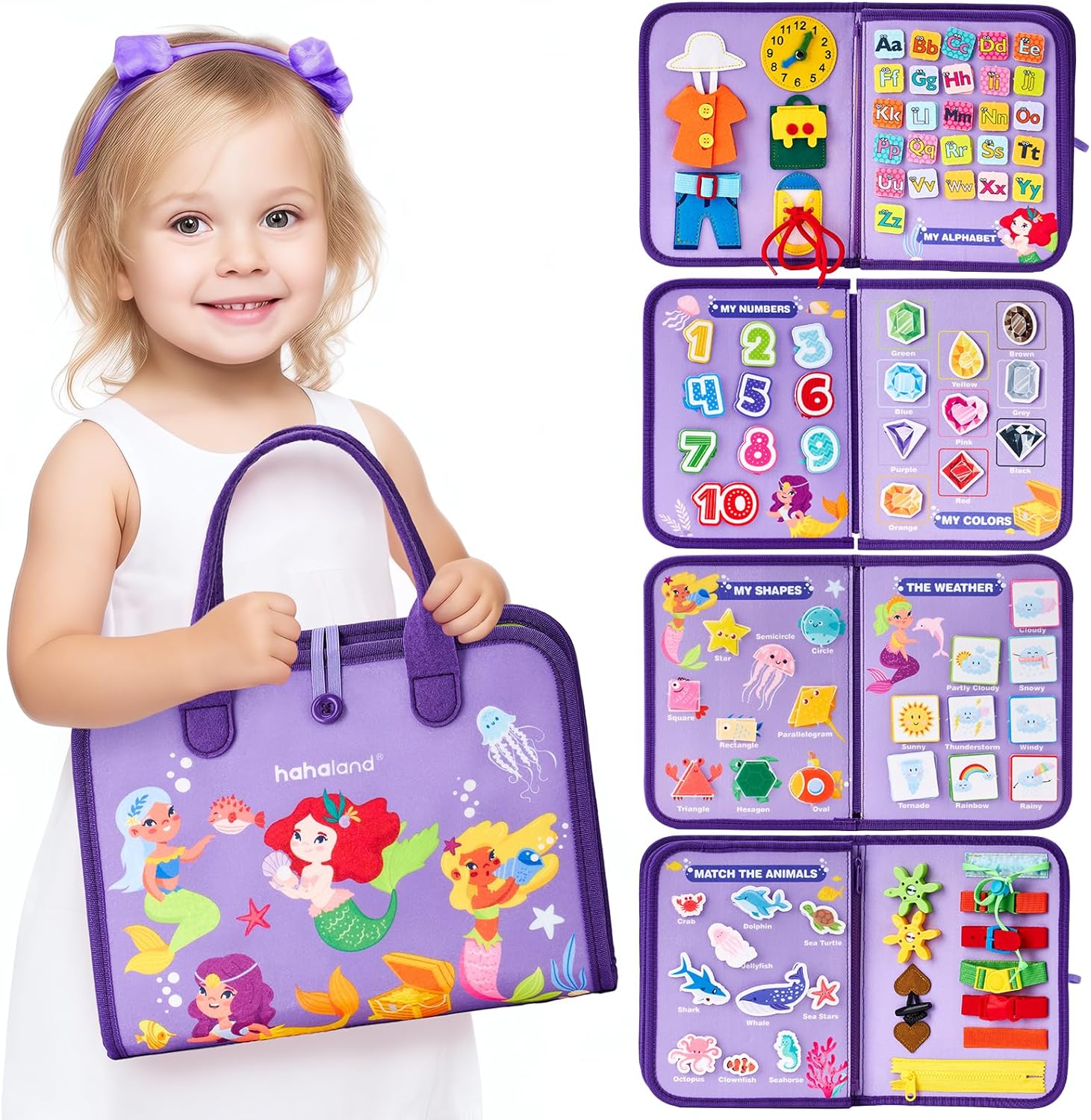 Kletshuts™ BusyBoard: Sensoriel Compétences Motrices Fines Montessori Éducatif Tableau D'Activités