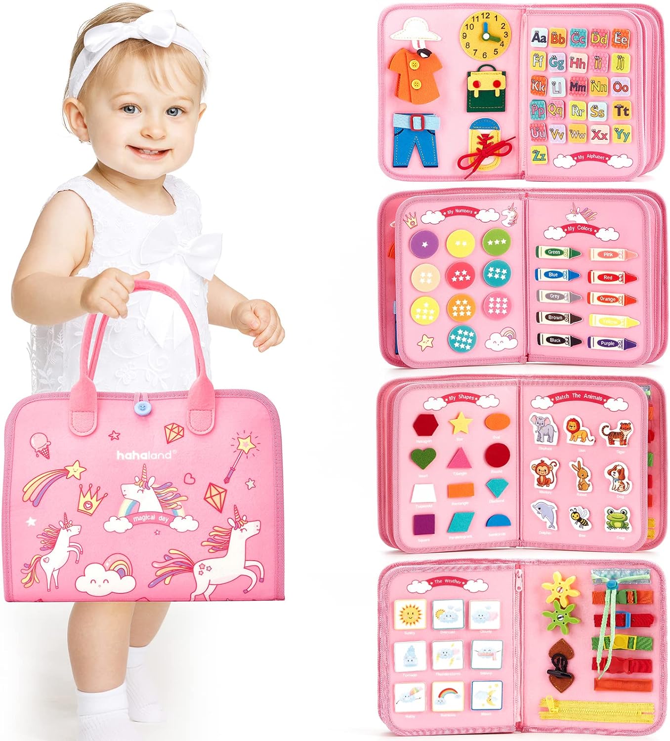 Kletshuts™ BusyBoard: Sensoriel Compétences Motrices Fines Montessori Éducatif Tableau D'Activités