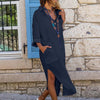 Icone™ ShirtDress: Fluide Chemise Fente Latérale Robe