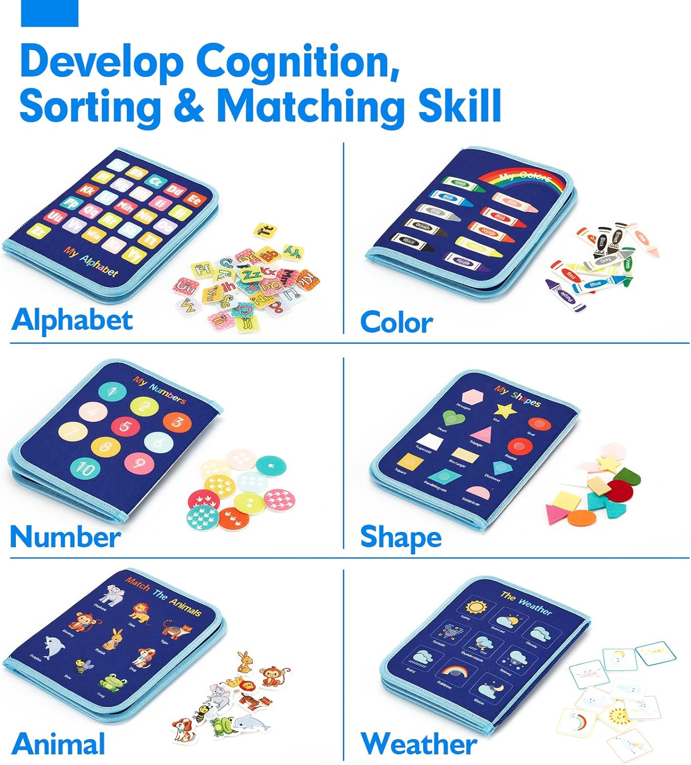 Kletshuts™ BusyBoard: Sensoriel Compétences Motrices Fines Montessori Éducatif Tableau D'Activités