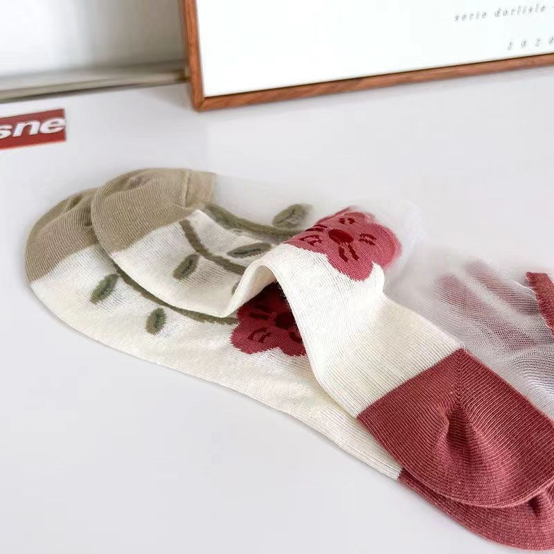 Happy™ MeshSocks: Respirant Confortable Amusant Design Maille Chaussettes Cheville