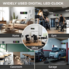 Globetrek° DigitalClock: Grand LED-Ecran Affichage Horloge Numérique