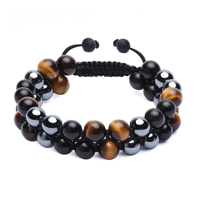 Jewelance™ ProtectionBracelet 1+1 GRATUIT:  Double Couche Le Tigre Œil Bracelet De Protection
