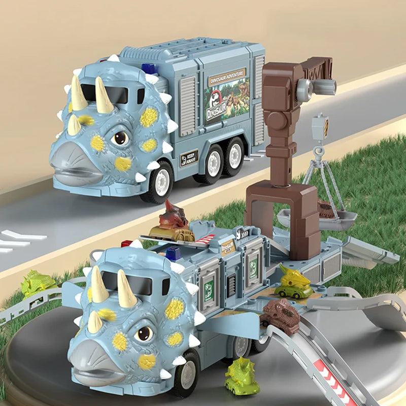 Kletshuts™ DinoTruck: Camion Dinosaure Jouet Coffret Avec Lumières Et Musique