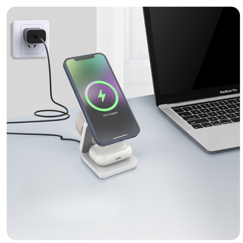 Holder360° MultiCharger: Multifonction Pliable Magnétique Chargement Support