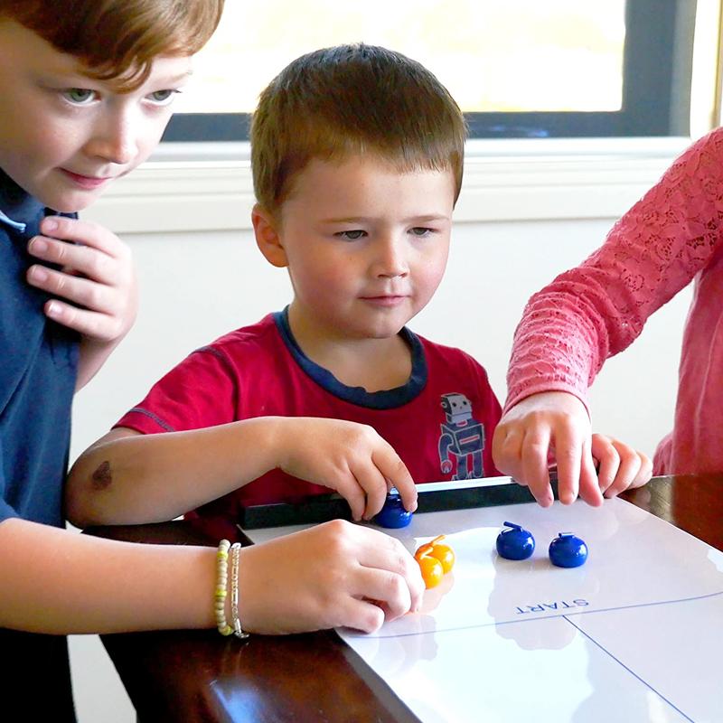 Kletshuts™ CurlingGame: Jeu De Curling Sur Table Pour Tous Âges