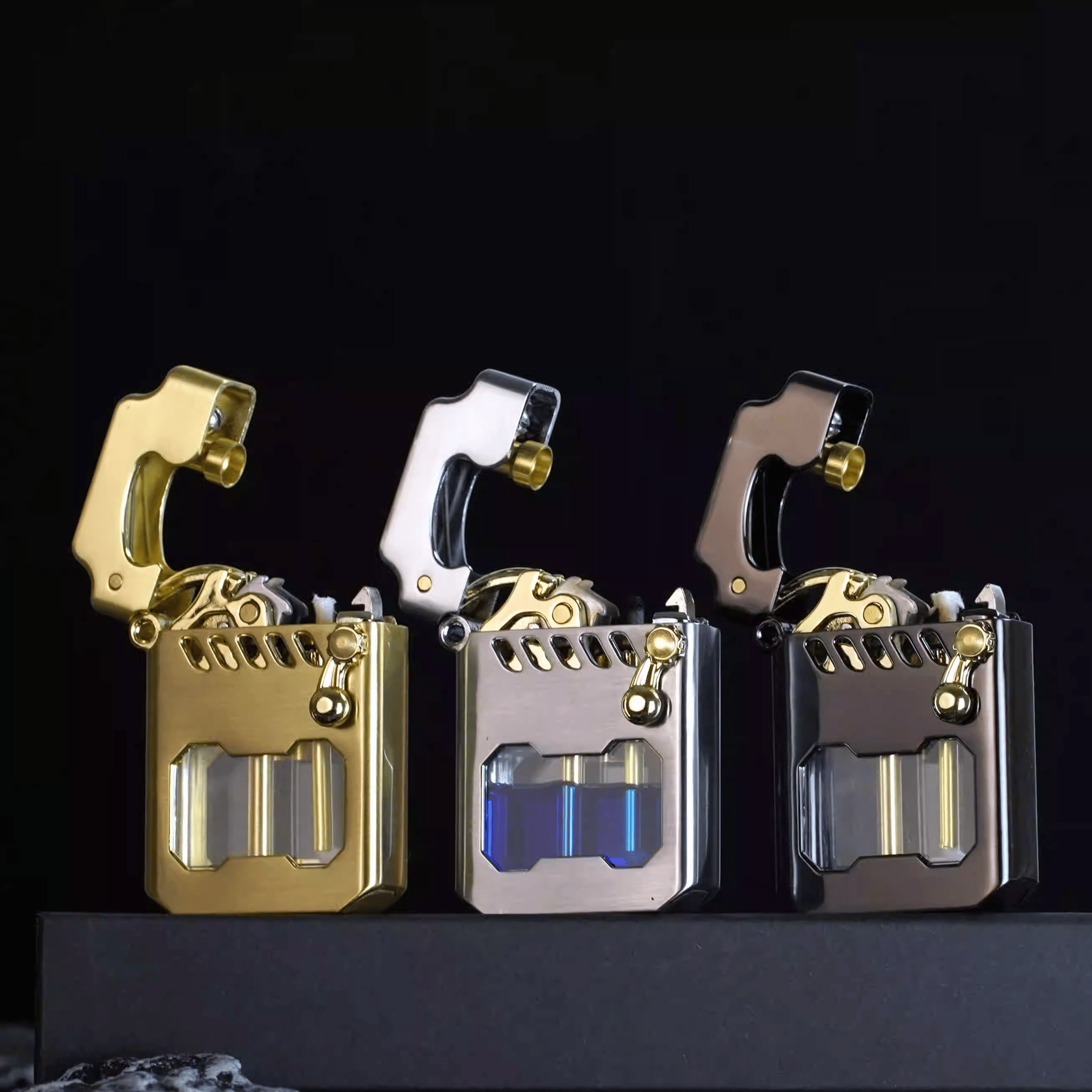 PowerLighter - Design Moderne Et Puissant Briquet Métallique Résistant Au Vent