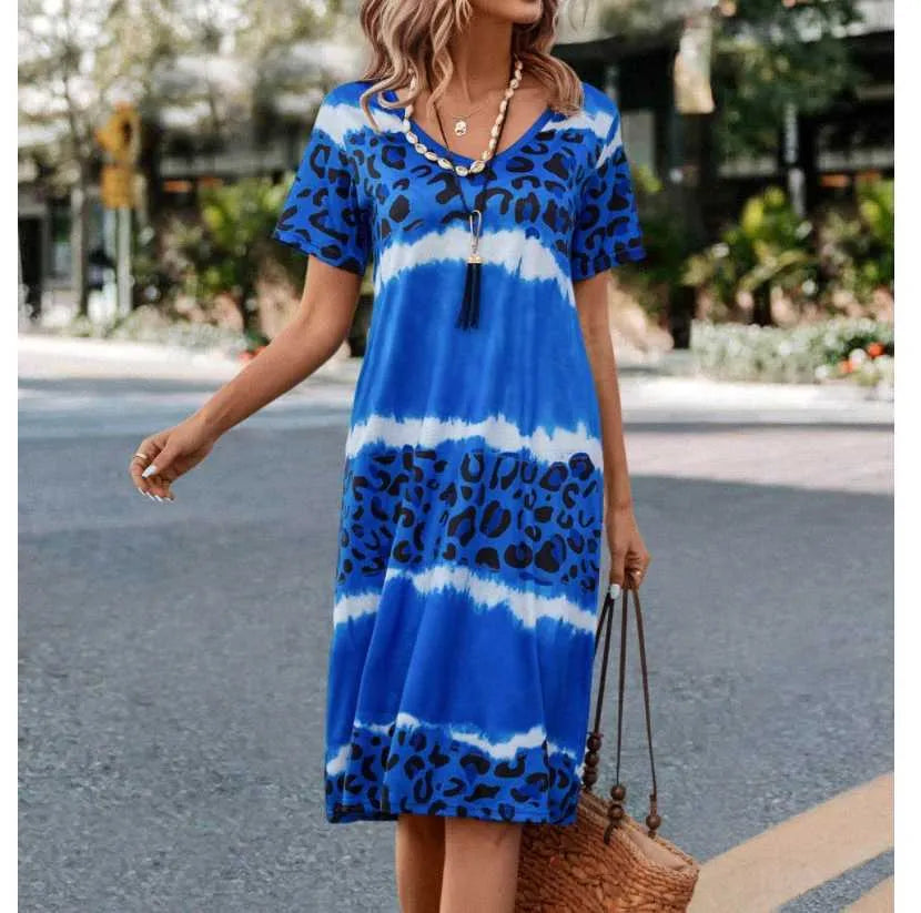 Icone™ LeopardDress: Femme Robe Imprimé Léopard