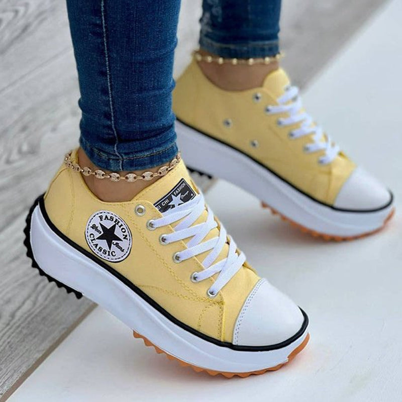Happy™ ComfySneakers: Confortables Mode Baskets Chaussures Pour Femmes