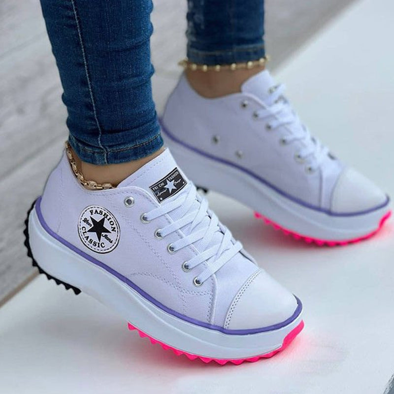 Happy™ ComfySneakers: Confortables Mode Baskets Chaussures Pour Femmes