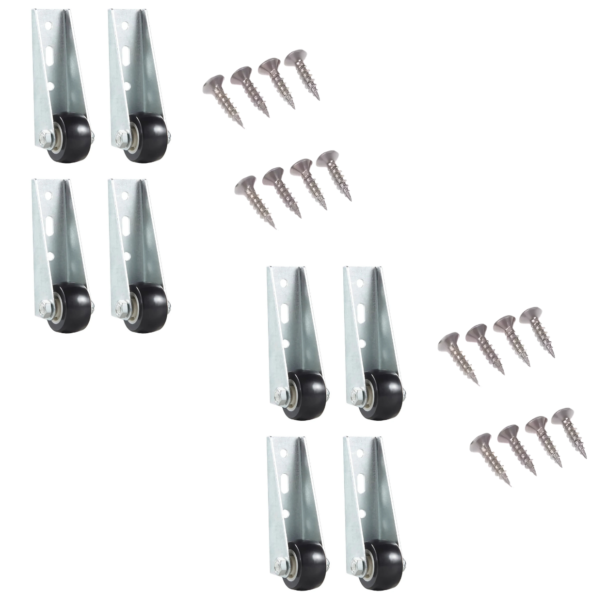 Globetrek° CasterWheels 4+4 GRATUIT : Gain De Place Roulettes Robustes Roues