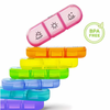 PillOrganizer 1+1 GRATUIT : Organisateur De Pilules Portable Rangement De Médicaments Quotidien Et Hebdomadaire