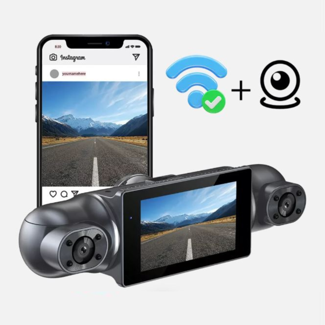 CarRecorder - Haute Définition 4 Angles De Caméra Wi-Fi Enregistreur Voiture