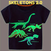 Icone™ DinoShirt: T-shirt Dinosaure Phosphorescent Pour Enfant
