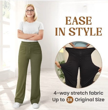 Icone™ FlexTrousers: Taille Haute Confort Tout Au Long De La Journée Flexible Pantalon