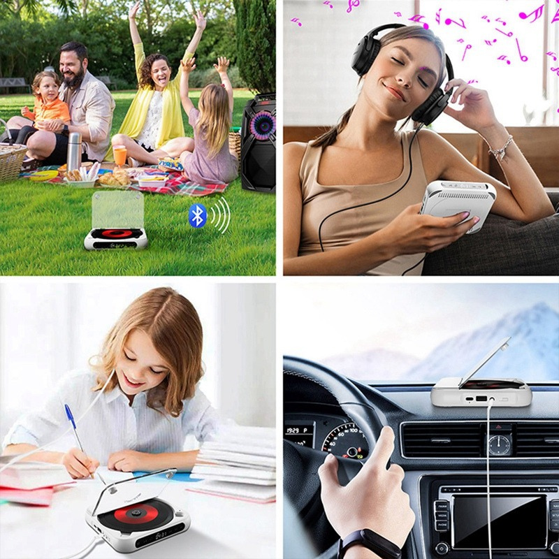 CDPlayer: Portable Bluetooth Et Filaire Lecteur CD