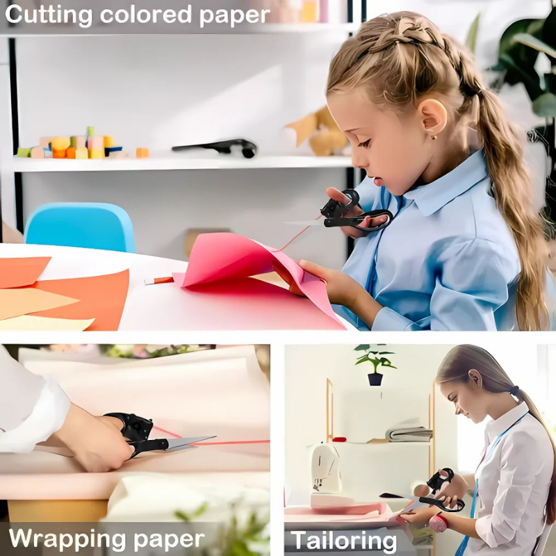 Globetrek° LaserScissors 1+1 GRATUIT: Précis Coupe Guidé Par Laser Multifonction Ciseaux