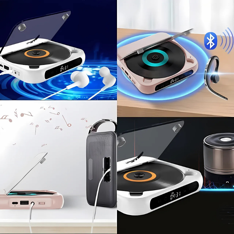 CDPlayer: Portable Bluetooth Et Filaire Lecteur CD