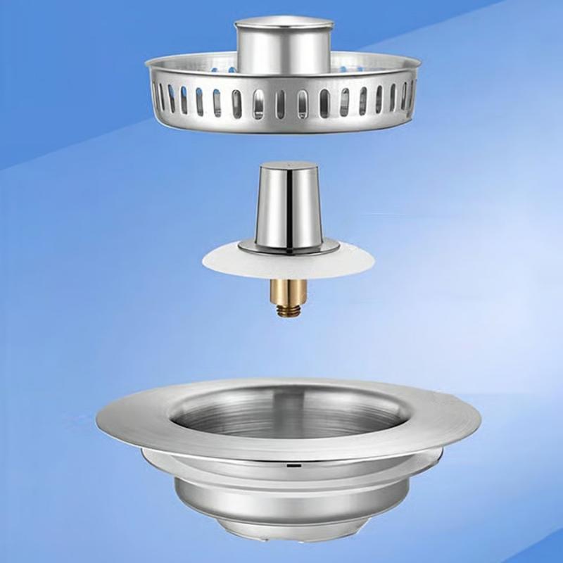Globetrek° DrainStrainer 1+1 GRATUIT: Facile À Installer  Évier De Cuisine Bouchon Et Égouttoir