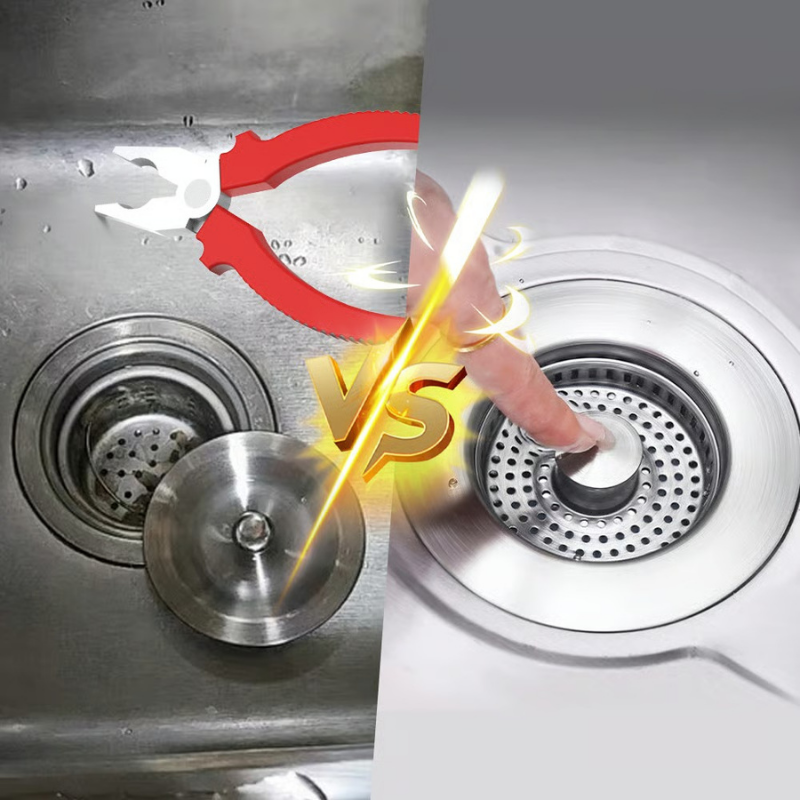 Globetrek° DrainStrainer 1+1 GRATUIT: Facile À Installer  Évier De Cuisine Bouchon Et Égouttoir
