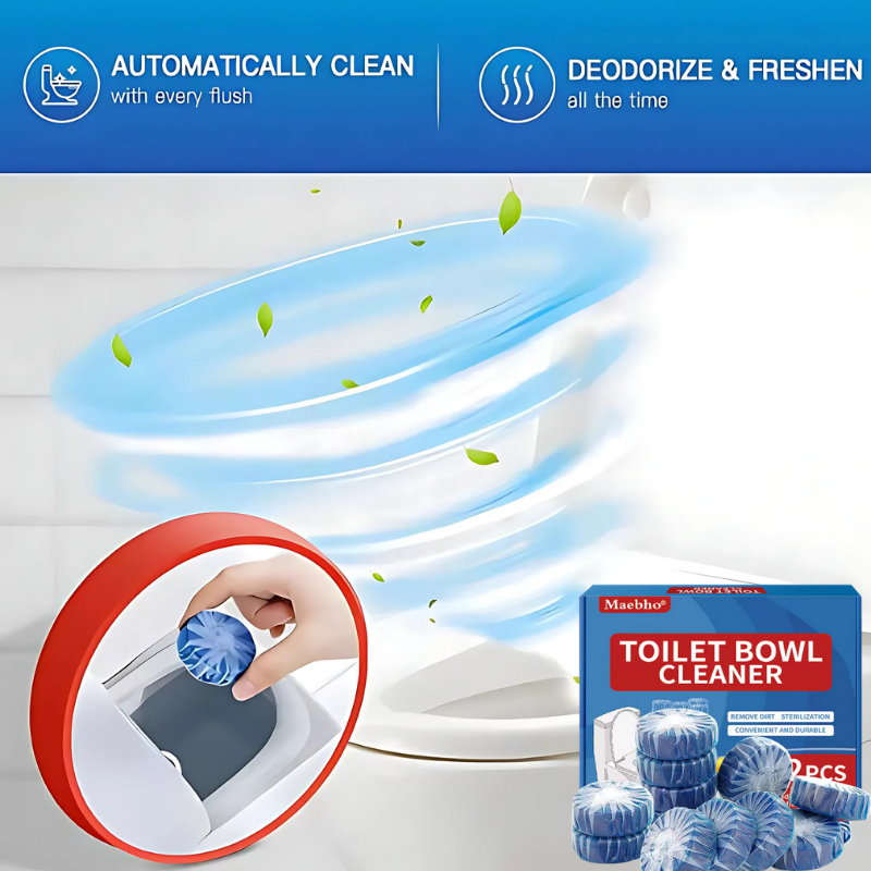 Cleaner Pro° ToiletTablets: Nettoyant Automatique À Insérer Dans La Cuvette Des Toilettes Comprimés