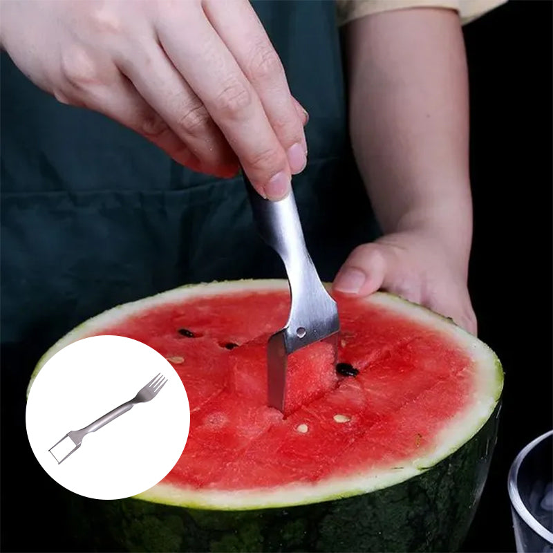 Globetrek° FruitCutter: Fourchette Et Coupe-Fruit Multifonction 2 en 1