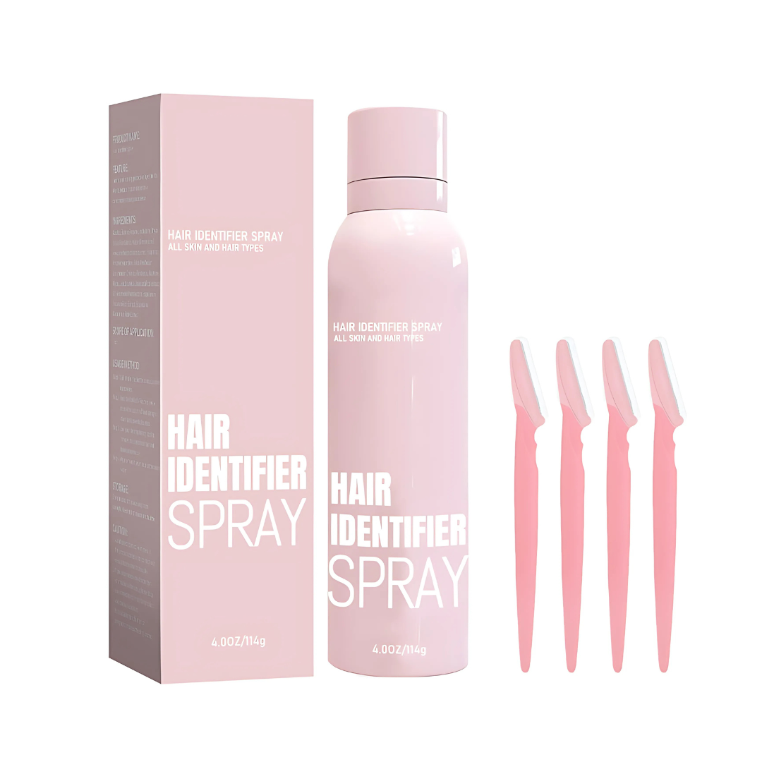 HairIdentifier 1+1 GRATUIT: Facile À Utiliser Poils Du Visage Identificateur Spray Avec Rasoirs